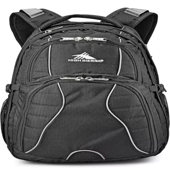 High Sierra Laptop Backpack Black Tablet Pocket Premium Construction 