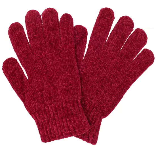 Women's Soft and Stretchy Chenille Basic Winter Magic Gloves