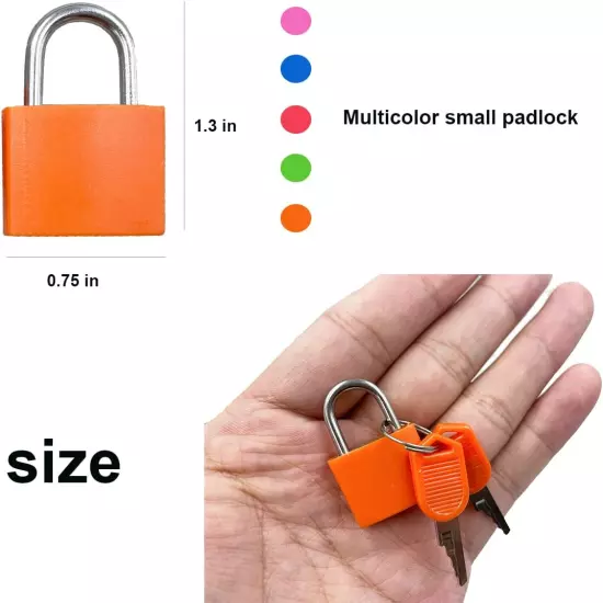 5 Pack Suitcase Locks with Keys Metal Luggage Keyed for Suitcase Boxes