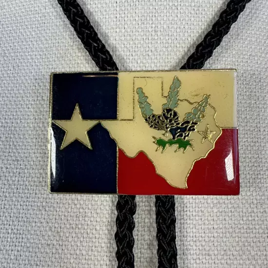 Texas Western Gold Tone Bolo Tie