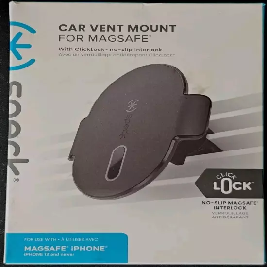 Speck ClickLock Car Vent Mount for Apple iPhones with MagSafe Black .