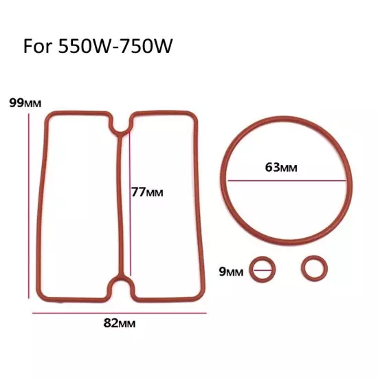 4Pcs Nitrile Rubber Sealing Ring For Oil Air Compressor Cylinder Head Seal