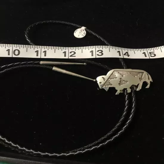 Hopi Sterling Silver Bolo Tie Marked Sterling Check All Listings No Reserve￼￼