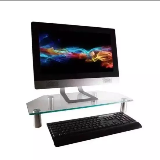 Monoprice Multimedia Corner Desktop Riser Stand W/ Adjustable Legs