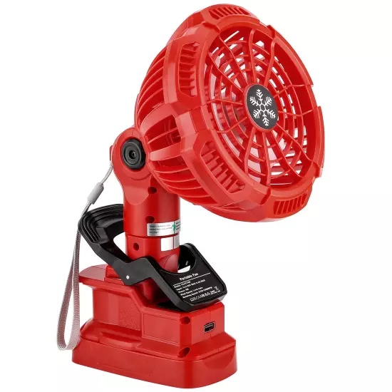 USB Floor Fan with Light Compatible with Craftsman C3 19.2V Battery Handheld Fan