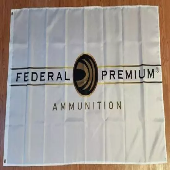 FEDERAL PREMIUM AMMUNITION Banner 3x5ft Sticker Decal Ammo Rifle Pistol M43 Gun