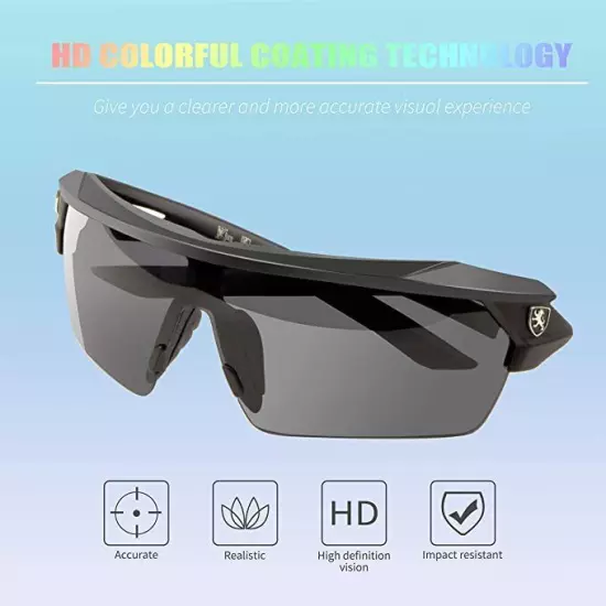 Half Frame Premium Sport Polarized Sunglasses New Wrap Around USA