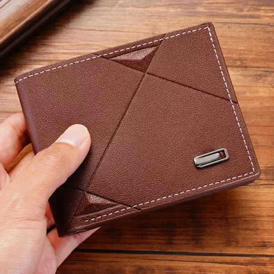 Fashion Casual Wallet Men's Youth Thin Horizontal Soft Wallet`