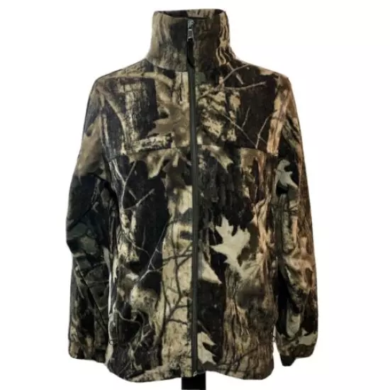 Columbia Large (14/16) Unisex Youth Camo Fleece Zip-Up Jacket Camouflage Hunt