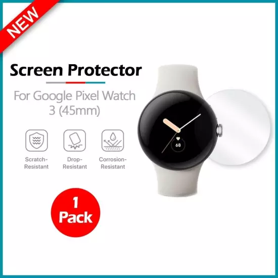 B2G1 FREE LCD Ultra Clear Screen Protector for Android Google Pixel Watch 3 45mm