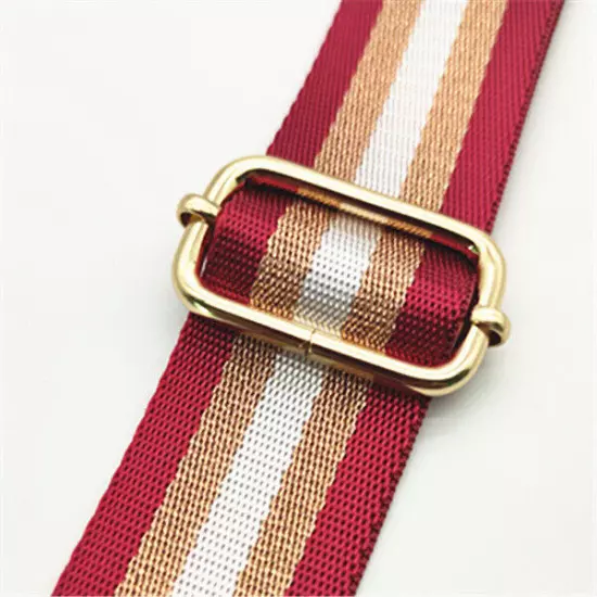 Wide Shoulder Bag Strap Belt Crossbody Adjustable Stripe Gold Wire Replacement