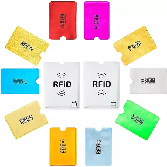 30 Pack Anti Theft Credit Card Protector RFID Blocking Safety Sleeve Shield