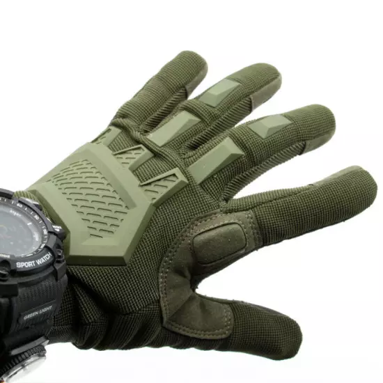 Mens Tactical Full Finger Gloves Army Military Combat Hunting Shooting Gloves