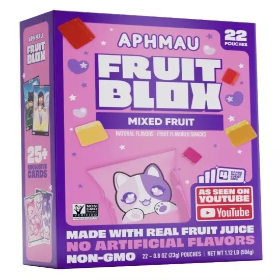 Aphmau - FruitBlox - 22 Count - 0.8 Oz. Per Bag