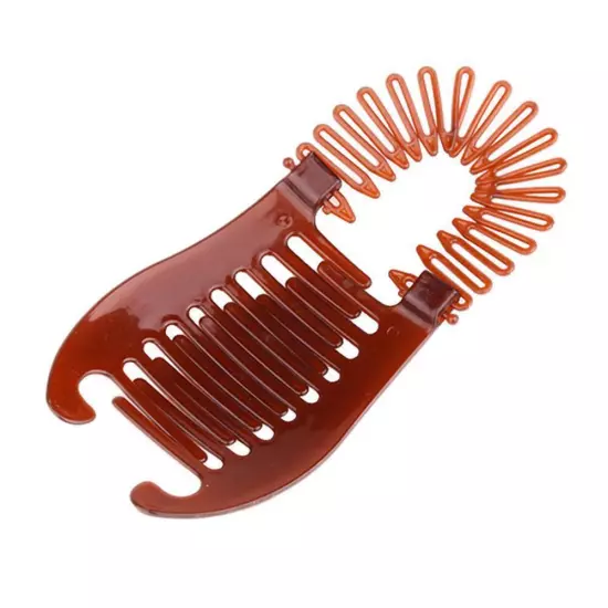 Interlocking Banana Combs Stretch Flexible Hair Combs Clips Ponytail9 F0N0