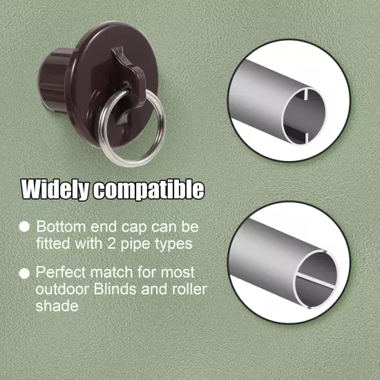 New Bungee kit + end caps Universal Replacement Mounting 2 pack, Brown 