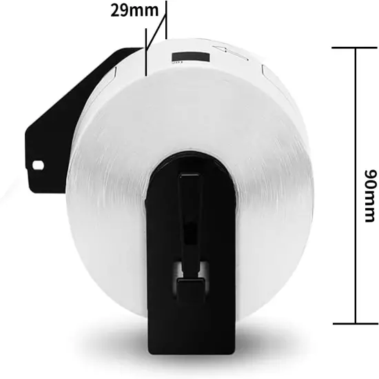 6 Rolls Compatible with Brother DK-1201 Standard 1.1 in x 3.5 in, White 