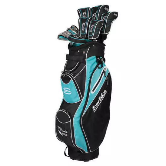 Tour Edge 2020 Moda Silk Ladies Complete Box Set Black/Blue - Open Box