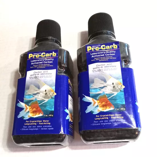 Activated Carbon Penn Plax Pro Carb 17 oz Container Aquarium Use Lot of 2