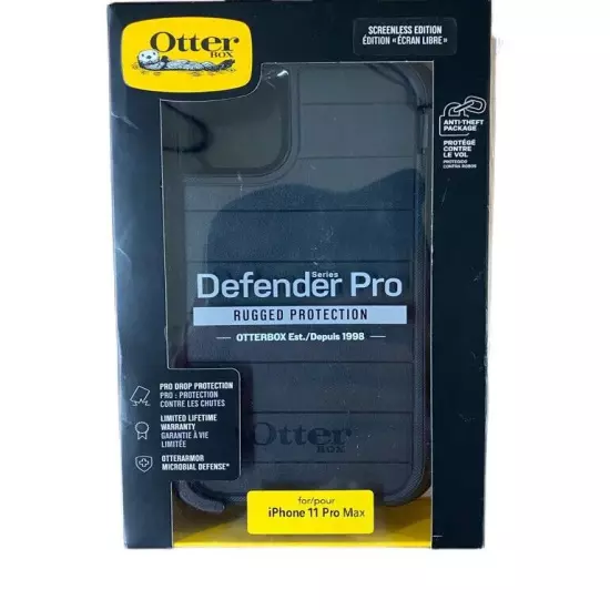 OtterBox Defender Series Pro Case + Holster for iPhone 11 Pro Max (6.5") Black