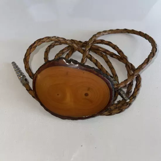 Bolo Tie Wood Tone