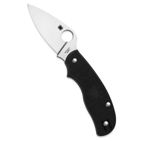 Spyderco C127PBK Urban Leaf Lightweight Black FRN PlainEdge Folding Knife