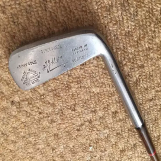 Vintage 1930's A J HOBLEY LEYLAND Cleek GOLF CLUB 6 SW Hand Forged In SCOTLAND