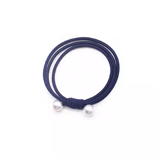 1PCS Simple Knotted Pearls Hair Ring Hair Ties Ponytail Rubber Band Hair Rope