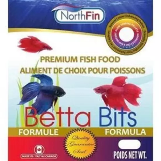 NorthFin Betta Bits Premium Freshwater Betta Fish Food 1mm 20g