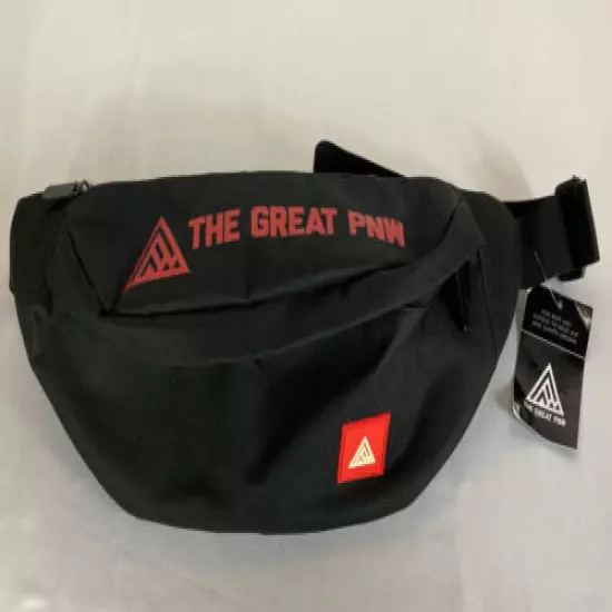 The Great PNW Black Adjustable Fanny Pack Hiking Belt Bag Waist Pack NWT