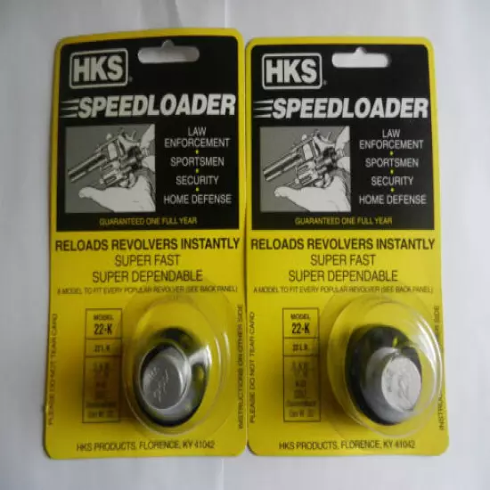 HKS Speedloader; 22-K; 6-Shot; 22 LR; 2 Pack; Fast & Dependable