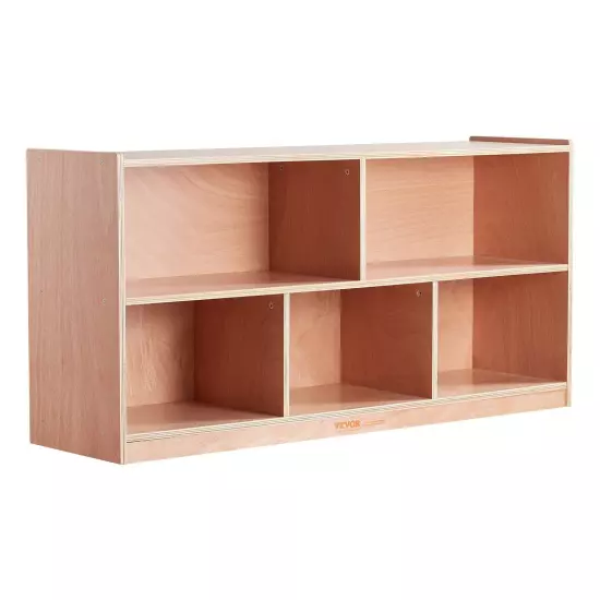 VEVOR Storage Shelf Tray Cabinet 5-Section Cubby Storage 2-Shelf for Home Schoo