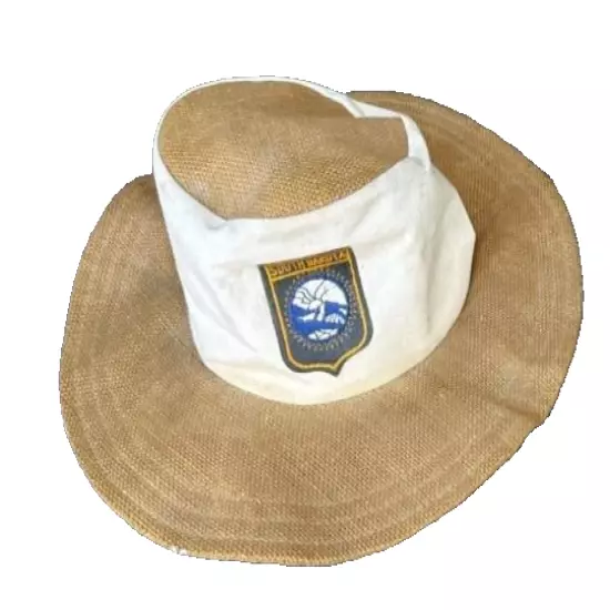 South Dakota Patch Brown White Sun Golf Beach Hat