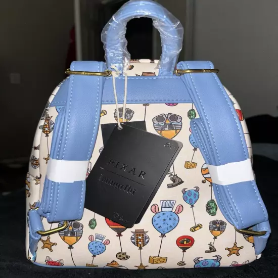 LOUNGEFLY DISNEY PIXAR BALLOONS AOP MINI BACKPACK~ WITH TAGS~ BRAND NEW~