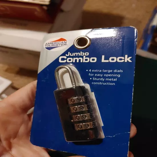 American Tourister Jumbo Combo Lock New In Package