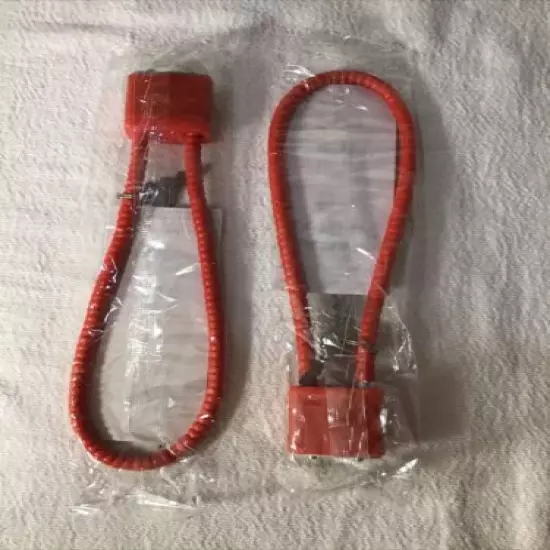 2 New Red Firearm Safety Cable Lock 15" with 2 Keys and Directions Free Shipping