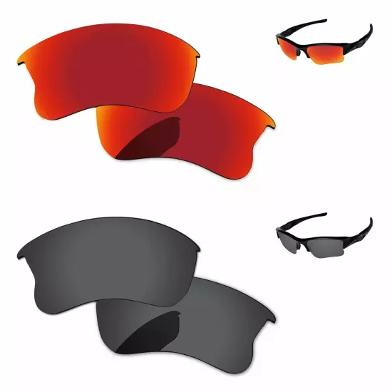 Lensology Polarized Replacement Lenses For-Oakley Flak Jacket XLJ Multi-Options