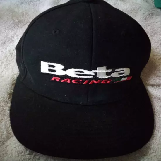 Beta Racing Black Cotton Snapback Baseball Cap Hat