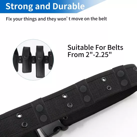 Belt Keepers, 8 Pack Duty Belt Law Enforcement 2¼" Nylon Tactical Belt Keeper...