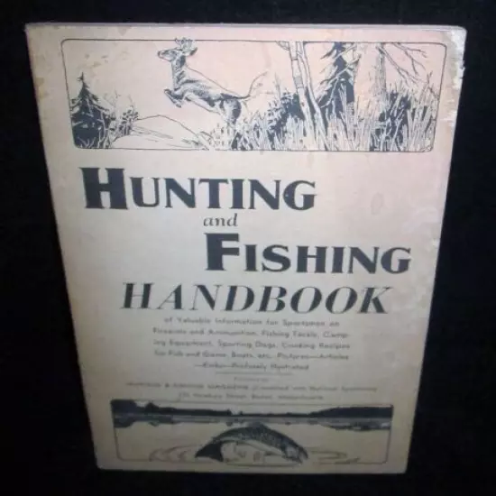 Vintage 1944 Hunting and Fishing Handbook Hunting and Fishing Magazine