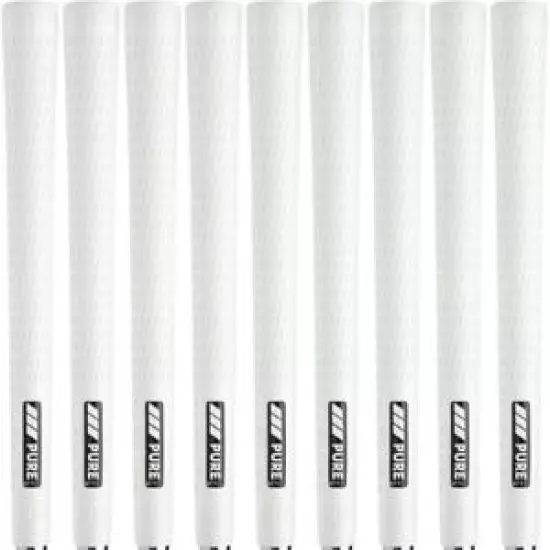 PURE Pro White Standard Size Golf Grips - Set of 9 - Authorized Distributor