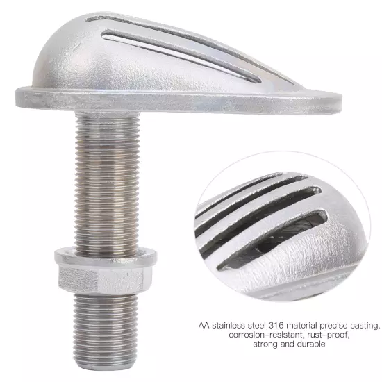 MJS023 Stainless Steel 316 Marine Boat Intake Strainer ThruHull Water Pickup