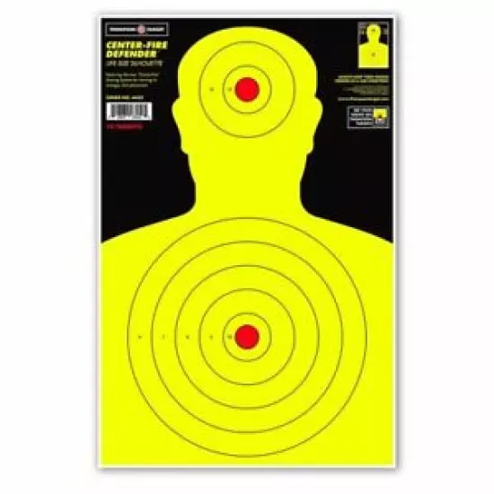 Thompson Target | Center-Fire Life Size 12.5"x19" Human Silhouette Targets