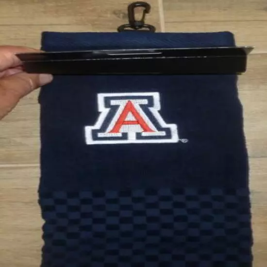 NCAA Embroidered Tri-fold Golf Towel - Arizona Wildcats