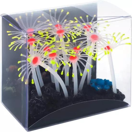 Glowing Effect Artificial Coral Plant for Fish Tank, Decorative Aquarium Ornamen