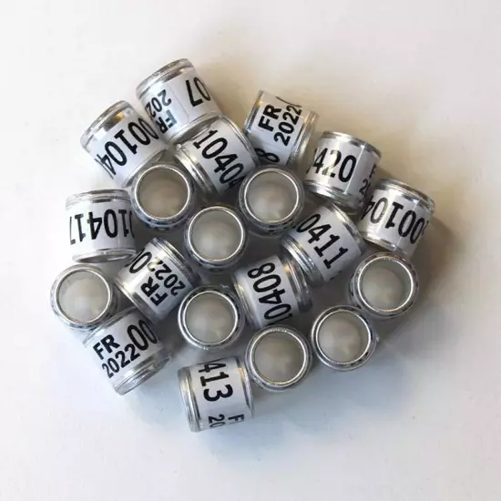 100pcs x 2024 Year Aluminum Bird Racing Pigeon Leg Rings Bands for Poultry US