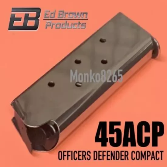 ED BROWN 847-OF MAGAZINE 45acp 7 Round Stainless for Colt OFFICERS DEFENDER CPT