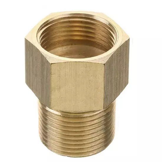 M22 22mm Female Thread to 14mm male Metric Adapter Pressure Washer Adapter Brass