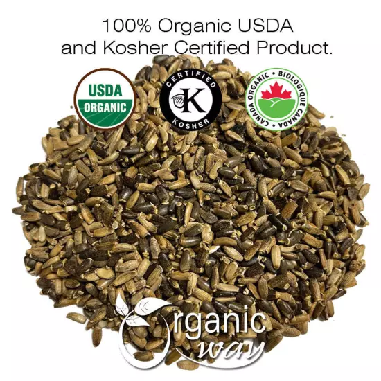 Organic Way Whole Milk Thistle Seeds - Organic, Kosher & USDA Certified