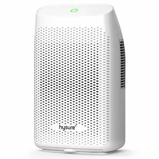 hysure Dehumidifier,2000ml Compact Deshumidificador 1200 Cubic 2000ml, White 